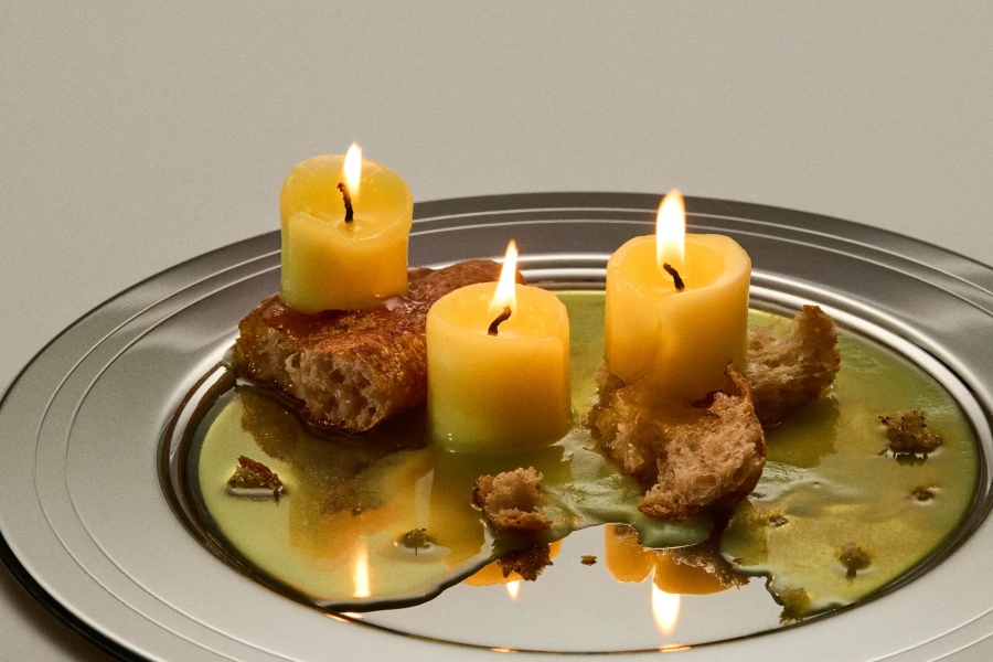 quail-based tallow candles from vow